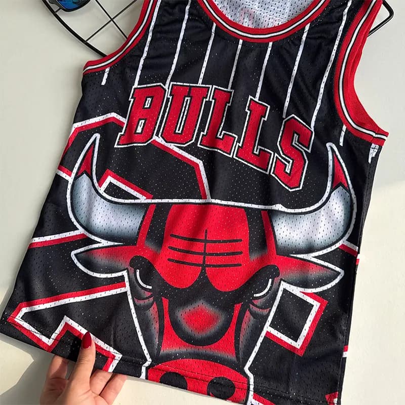 تاپ شلوارک پسرانه مشکی بهار و تابستانه ورزشی مدل بولز (Bulls) کد 4162 — تصویر ۶