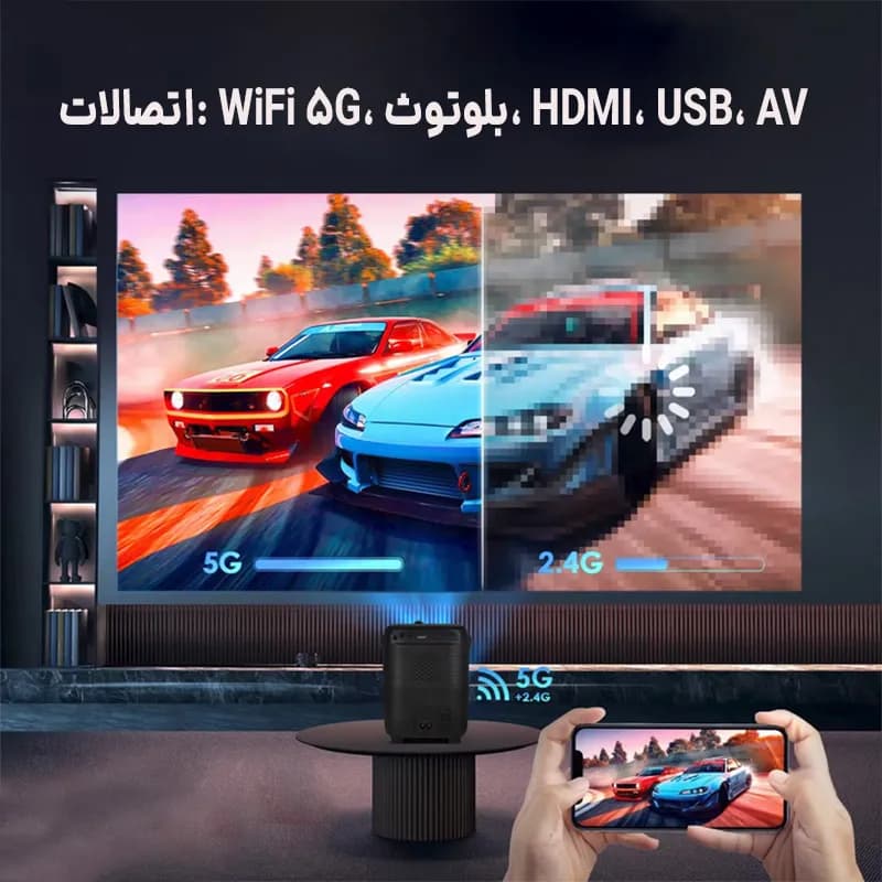 ویدئو پروژکتور گیمینگ Umiio هوشمند با وضوح 4K مدل Q4 Pro — تصویر ۳