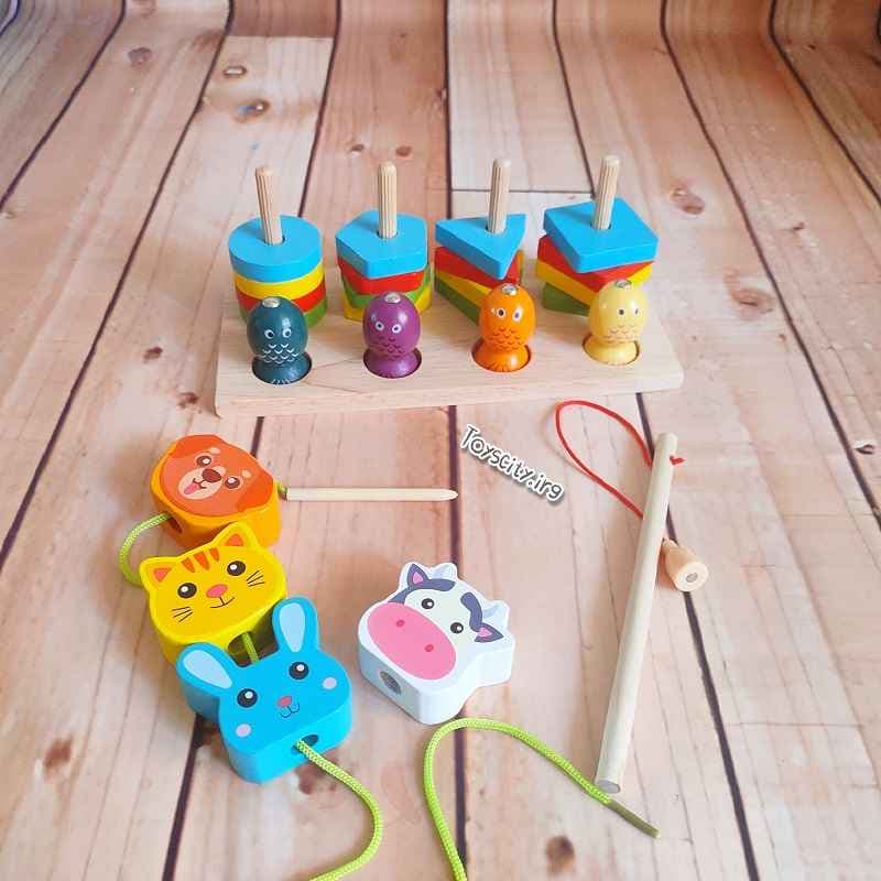 مونته سوری، ماهیگیری و دوخت سه کاره طرح حیوانات کد 989 /// — تصویر ۲