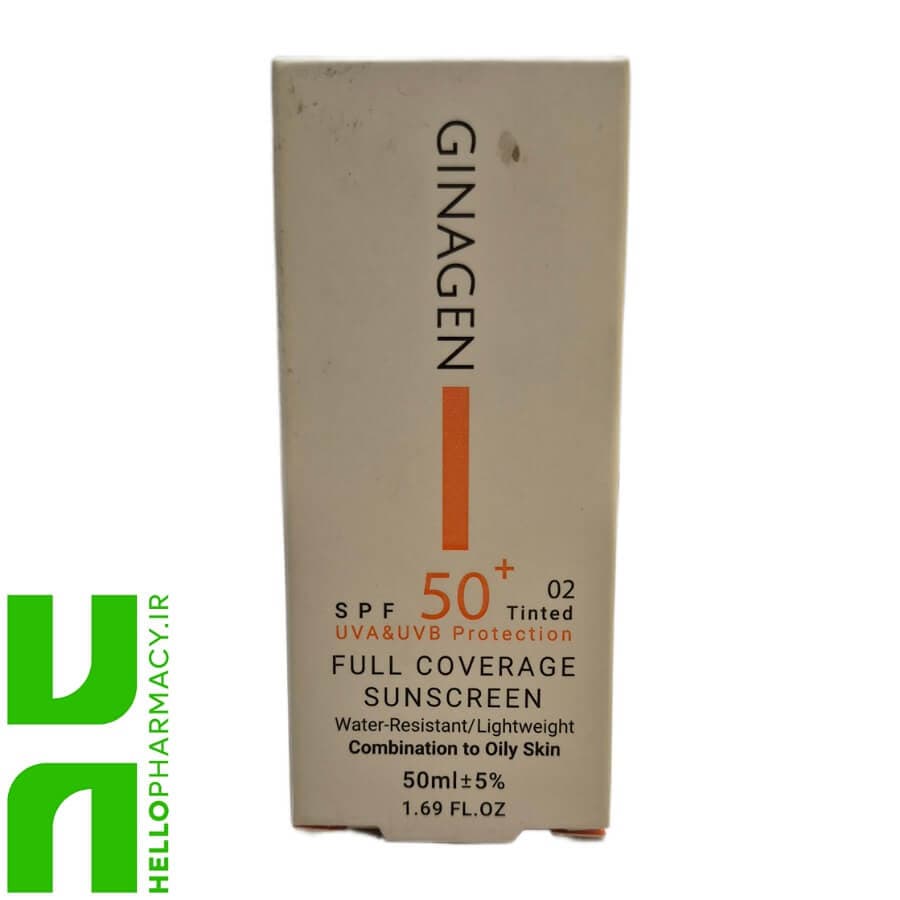 کرم ضد آفتاب SPF50 پوست چرب رنگی ژیناژن 50میلی لیتر — تصویر ۳