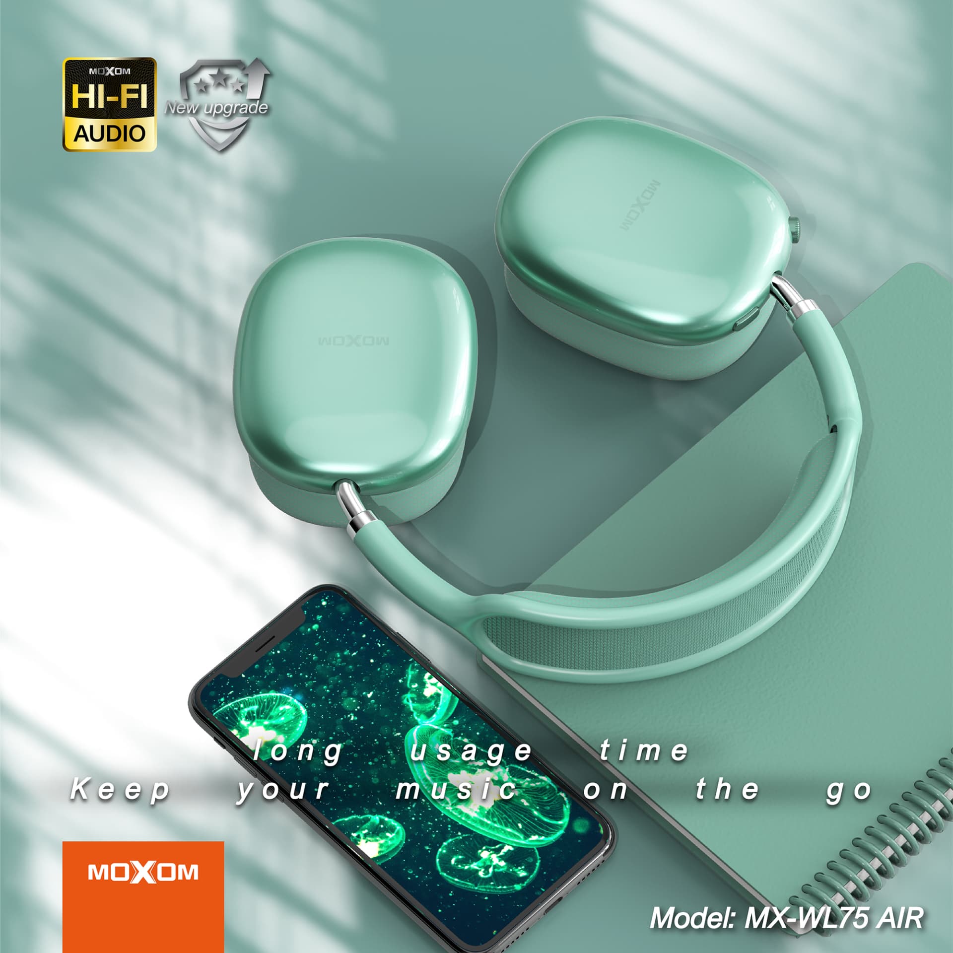 هدفون بی سیم موکسوم مدل MX-WL75 Air — تصویر ۲
