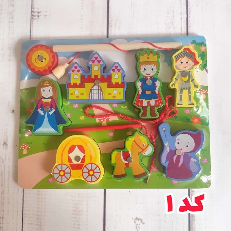 پازل یه تکه ماهیگیری و نخواره کد 1302 طرح شاهزاده ///
