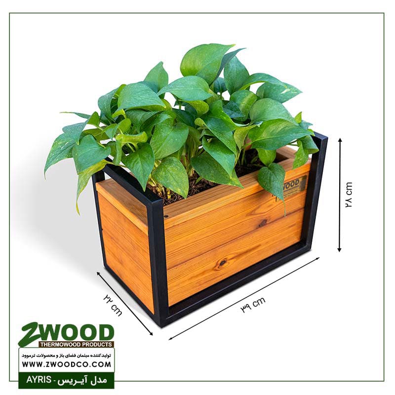 گلدان تبلیغاتی چوبی آیریس – برندzwood — تصویر ۲
