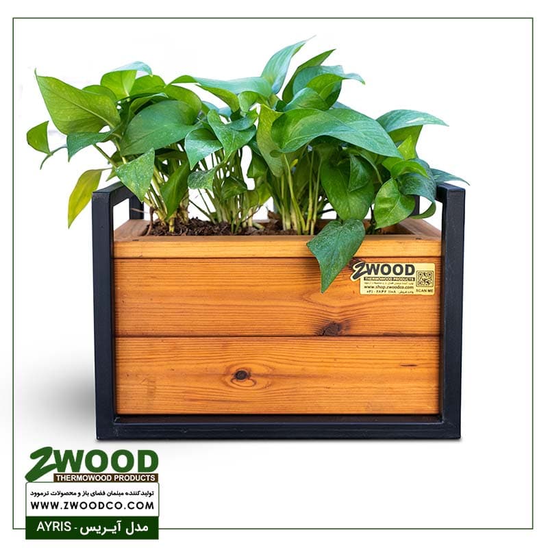 گلدان تبلیغاتی چوبی آیریس – برندzwood — تصویر ۳