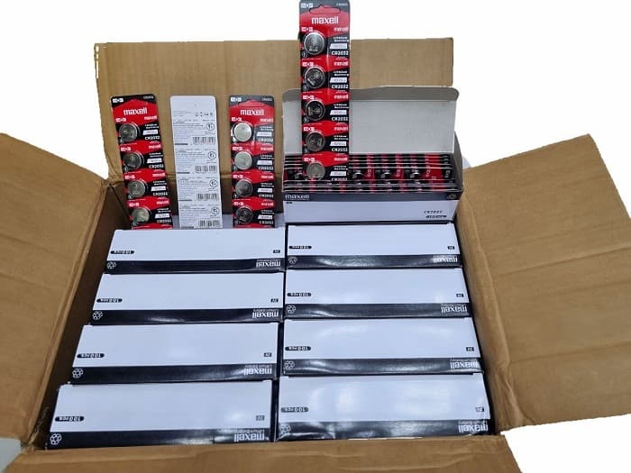 پک باتری سکه ای 2032 مکسل Maxell بسته 1000عددی