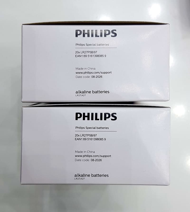 باتری ریموتی 27a آلکالاین فیلیپس (PHILIPS LR27-27A) ورق 5عددی — تصویر ۲