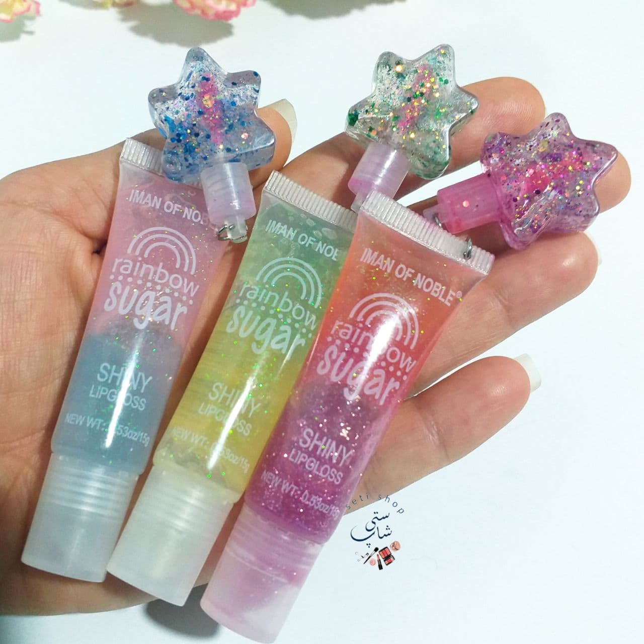 برق لب آویزدار ستاره ای ایمان آف نوبل — تصویر ۳