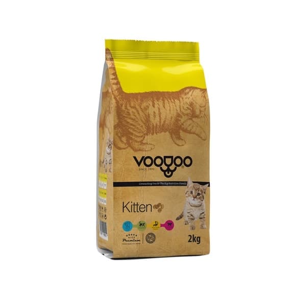 غذای خشک بچه گربه وودو 7 و 2 کیلوگرم – voodoo kitten