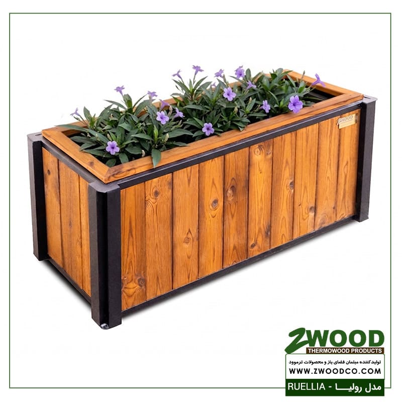 فلاور باکس رولیا ترموود ضد آب-برندzwood — تصویر ۲