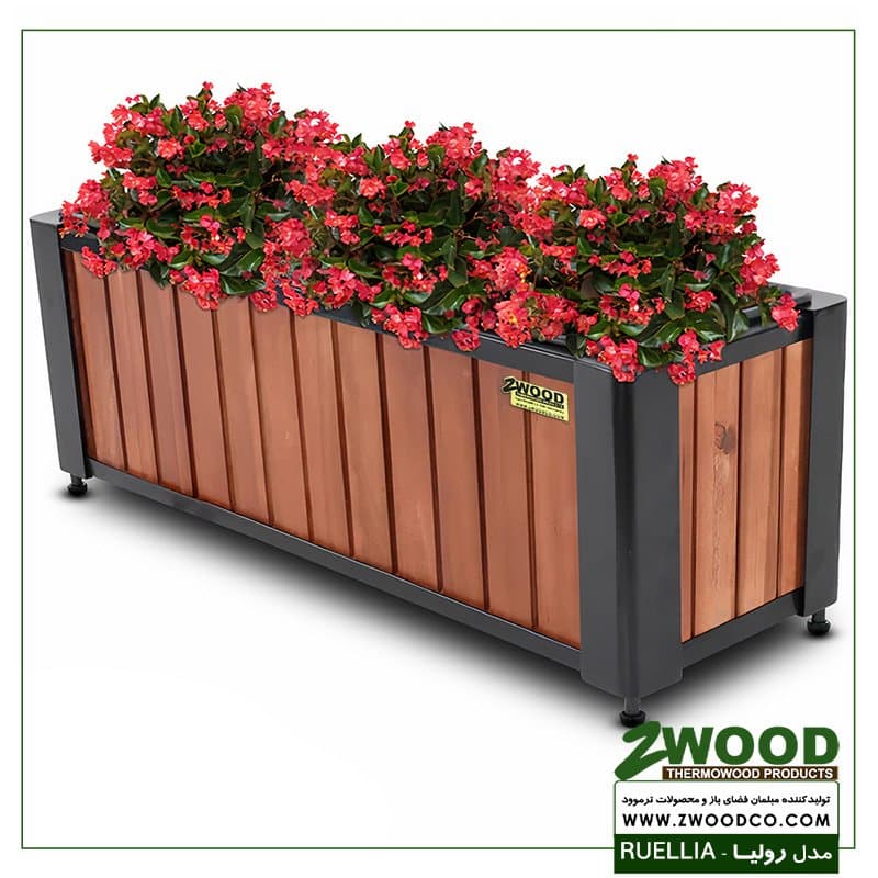 فلاور باکس رولیا ترموود ضد آب-برندzwood — تصویر ۴