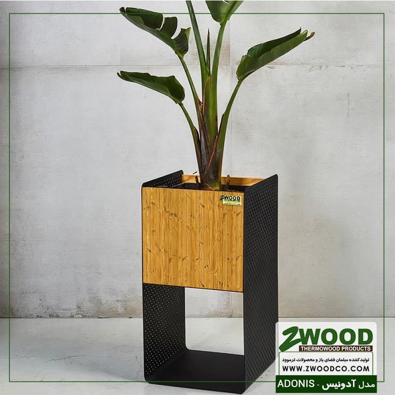 فلاور باکس چوبی آدونیس – برندzwood — تصویر ۵