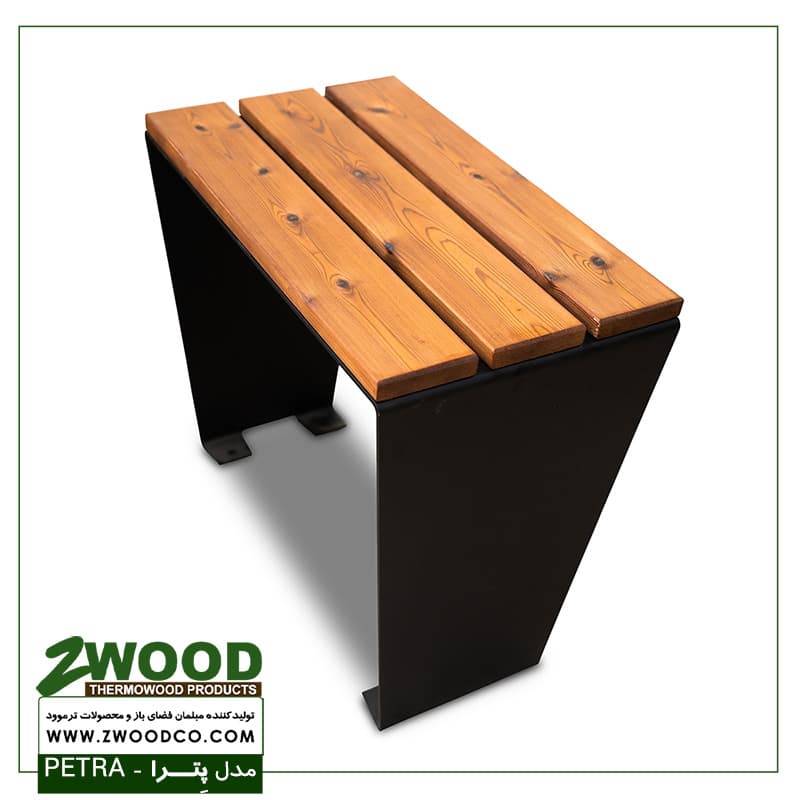 میز و نیمکت پارکی پترا ترموود ضد آب – برند zwood — تصویر ۴