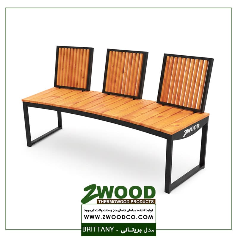 نیمکت فضای باز بریتانی ترموود ضد آب – برندzwood