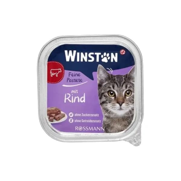 ووم گربه وینستون با طعم گوشت گوساله Winston