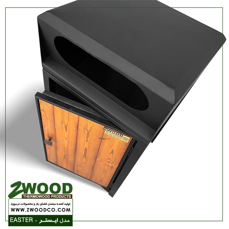 سطل زباله چوبی ایستر – برندzwood — تصویر ۳