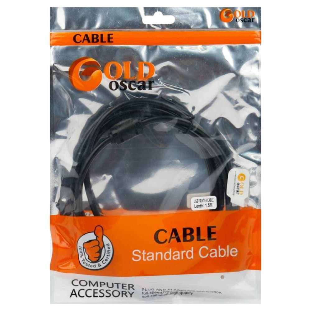 کابل پرینتر usb گلد اسکار طول 1/5 متر
