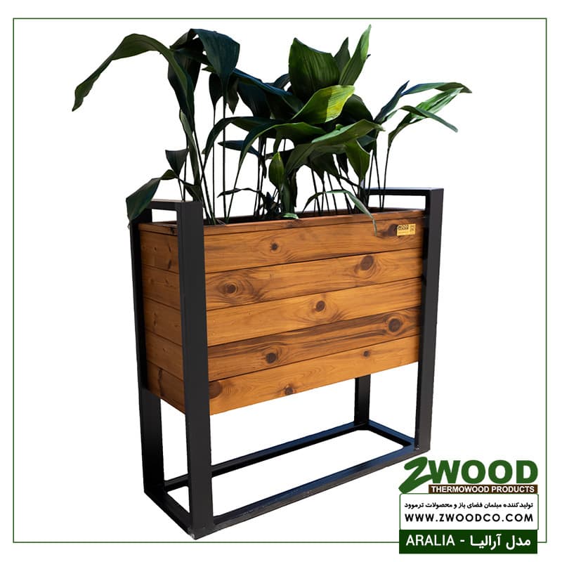 فلاور باکس چوبی آرالیا – برند ZWOOD — تصویر ۵