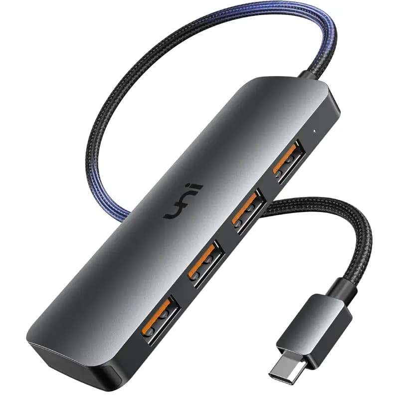 تبدیل و اسپلیتر USB-C به USB برند uni با سرعت 10Gbps