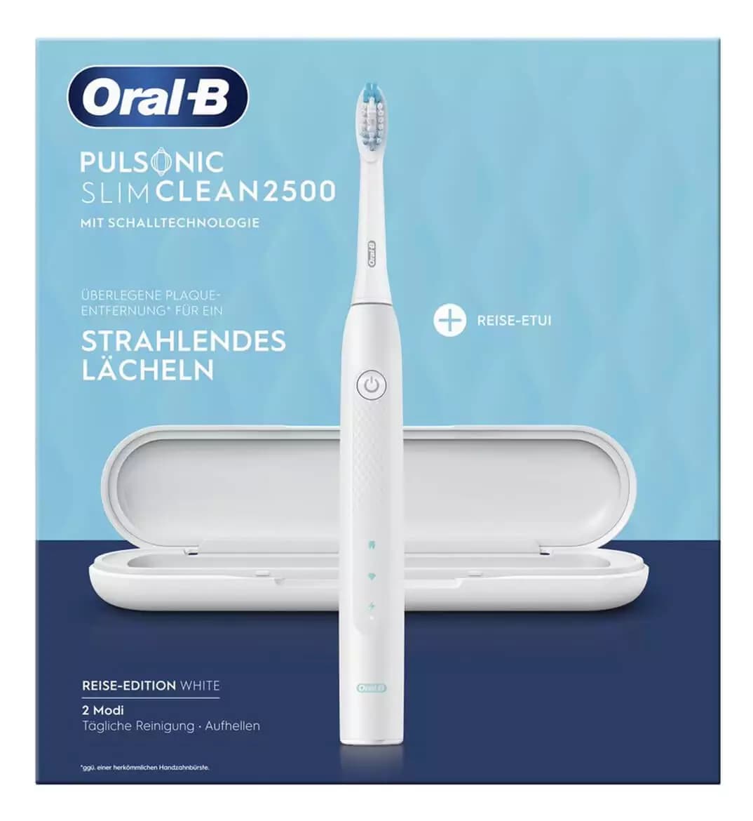 مسواک برقی اورال بی مدل Pulsonic Slim Clean 2500 سفید — تصویر ۳