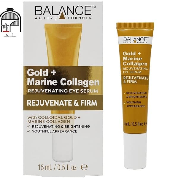 کرم دور چشم گلد کلاژن بالانس | ضد چروک و شفاف کننده قوی balance gold collagen rejuvenating eye serum