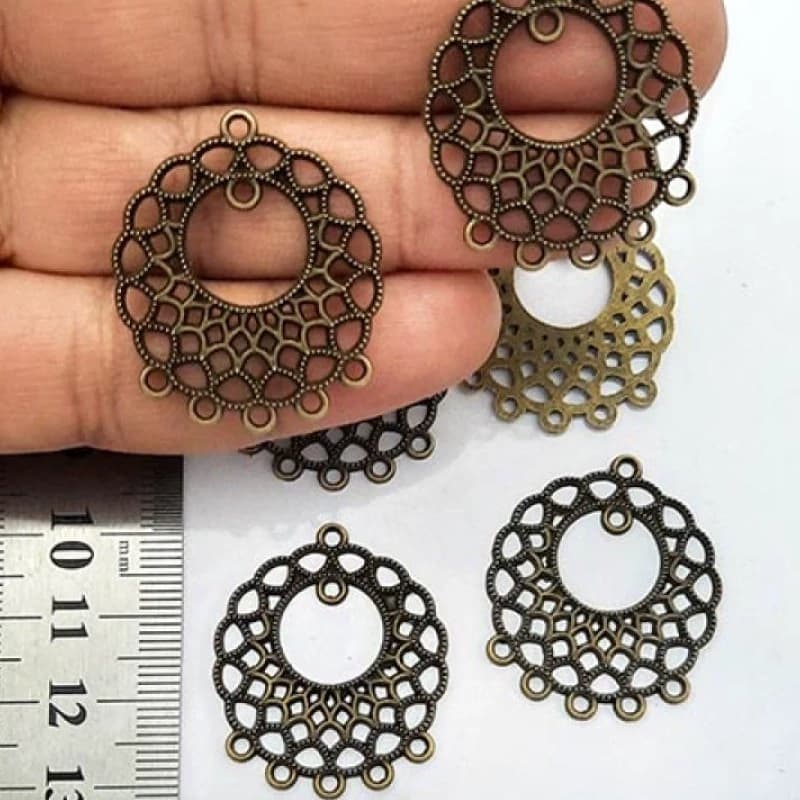 آویز طرح سنتی مشبک بسته 10 عددی — تصویر ۲
