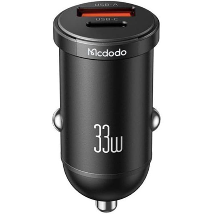 شارژر فندکی مک دودو 33 وات دو پورت USB-C و USB-A با نور LED مدل CC-2320