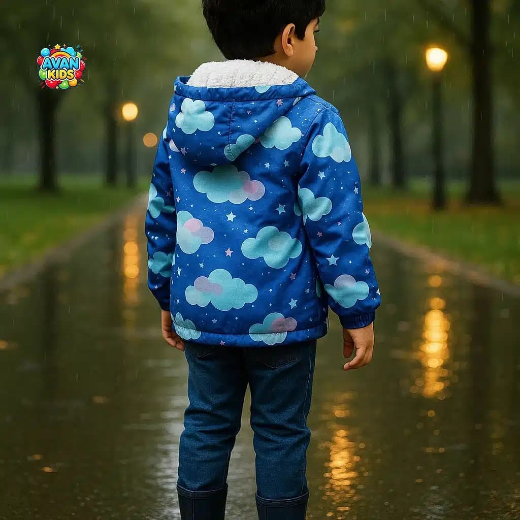 کاپشن بچه گانه ابری کد 4439 — تصویر ۲