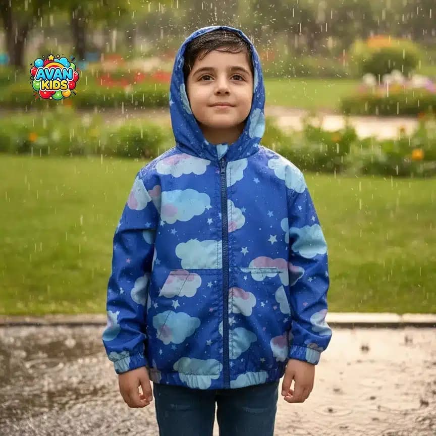 کاپشن بچه گانه ابری کد 4439