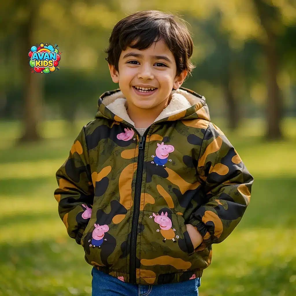 کاپشن بچه گانه پپا کد 4434