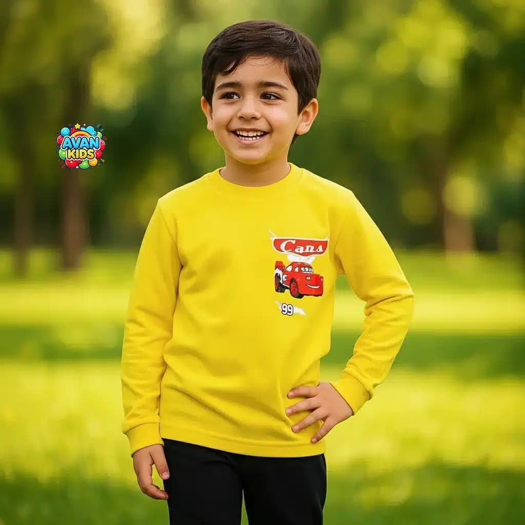 بلوز شلوار بچه گانه Car کد 4430 — تصویر ۵