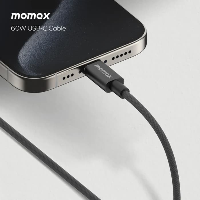 کابل شارژ سریع تایپ‌سی به تایپ‌سی مومکس ۶۰ وات | Momax Elite DC29 USB-C to USB-C 60W Cable 1.5m — تصویر ۶