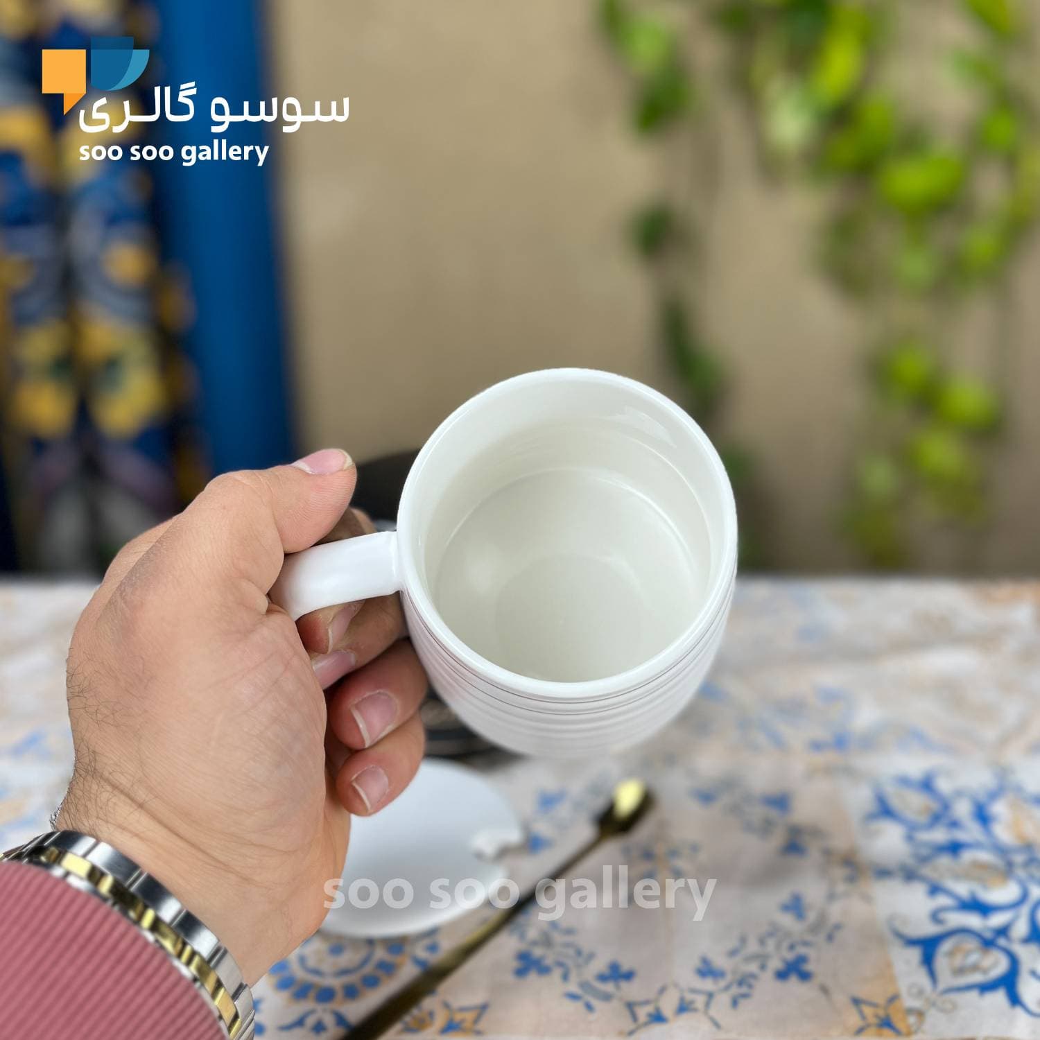 ماگ سرامیکی اسمایل خط دار Smile — تصویر ۷