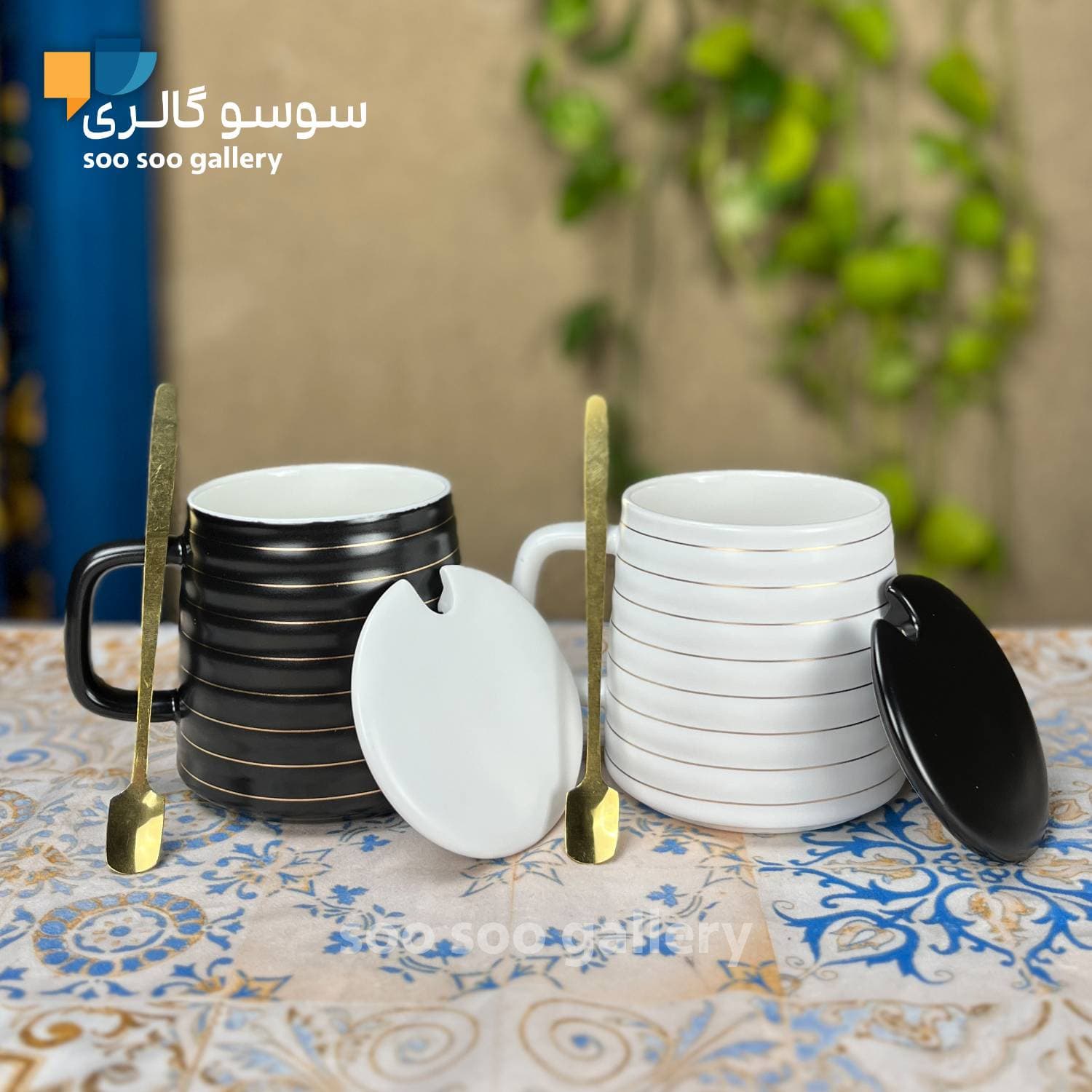 ماگ سرامیکی اسمایل خط دار Smile — تصویر ۴