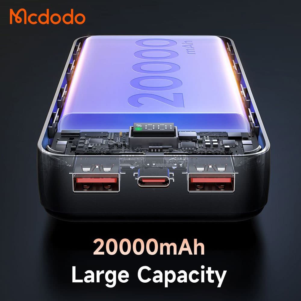 پاوربانک 22.5 وات ظرفیت 20000 مک دودو مدل MCDODO MC-4230 — تصویر ۴