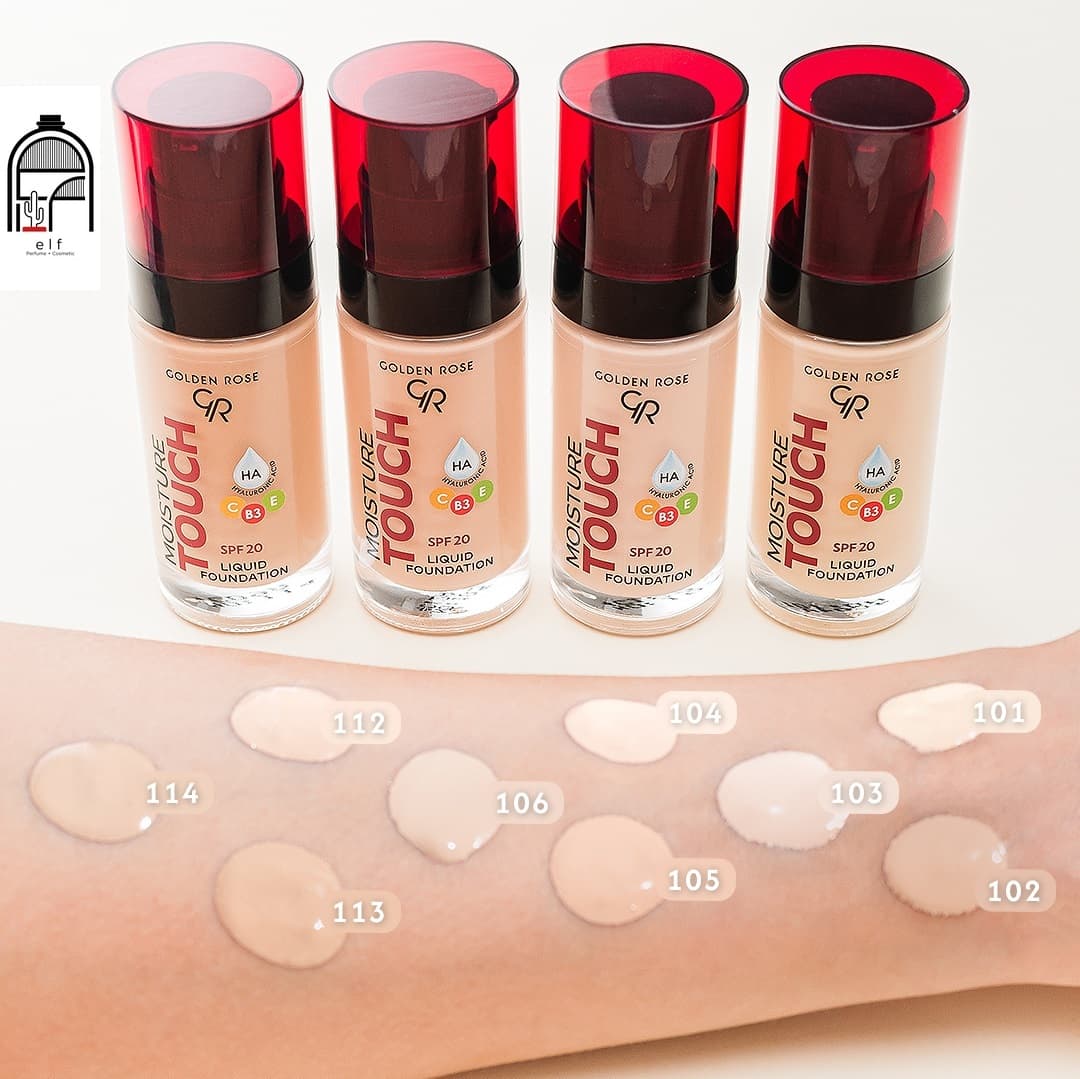 کرم پودر آبرسان گلدن رز مویسچر تاچ Golden Rose مدل Moisture Touch — تصویر ۳