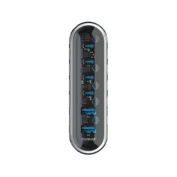 شارژر رومیزی 6 پورت 120 وات مومکس / Momax Flow + GaN Tech UM55 — تصویر ۲