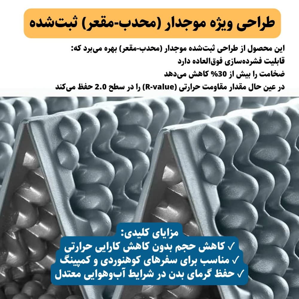 زیرانداز آکاردئونی مونتین اسپرینگ مدل Mountain Spring C3-L — تصویر ۲