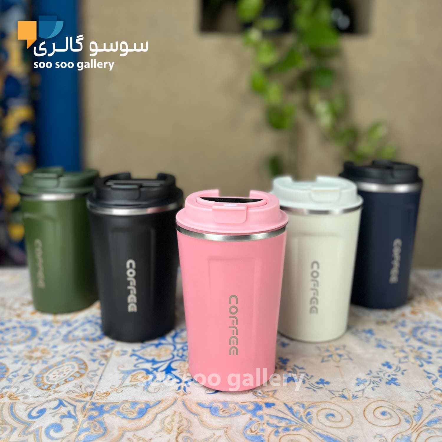تراول ماگ درجه دار طرح کافی حجم 380 میلی لیتر — تصویر ۳