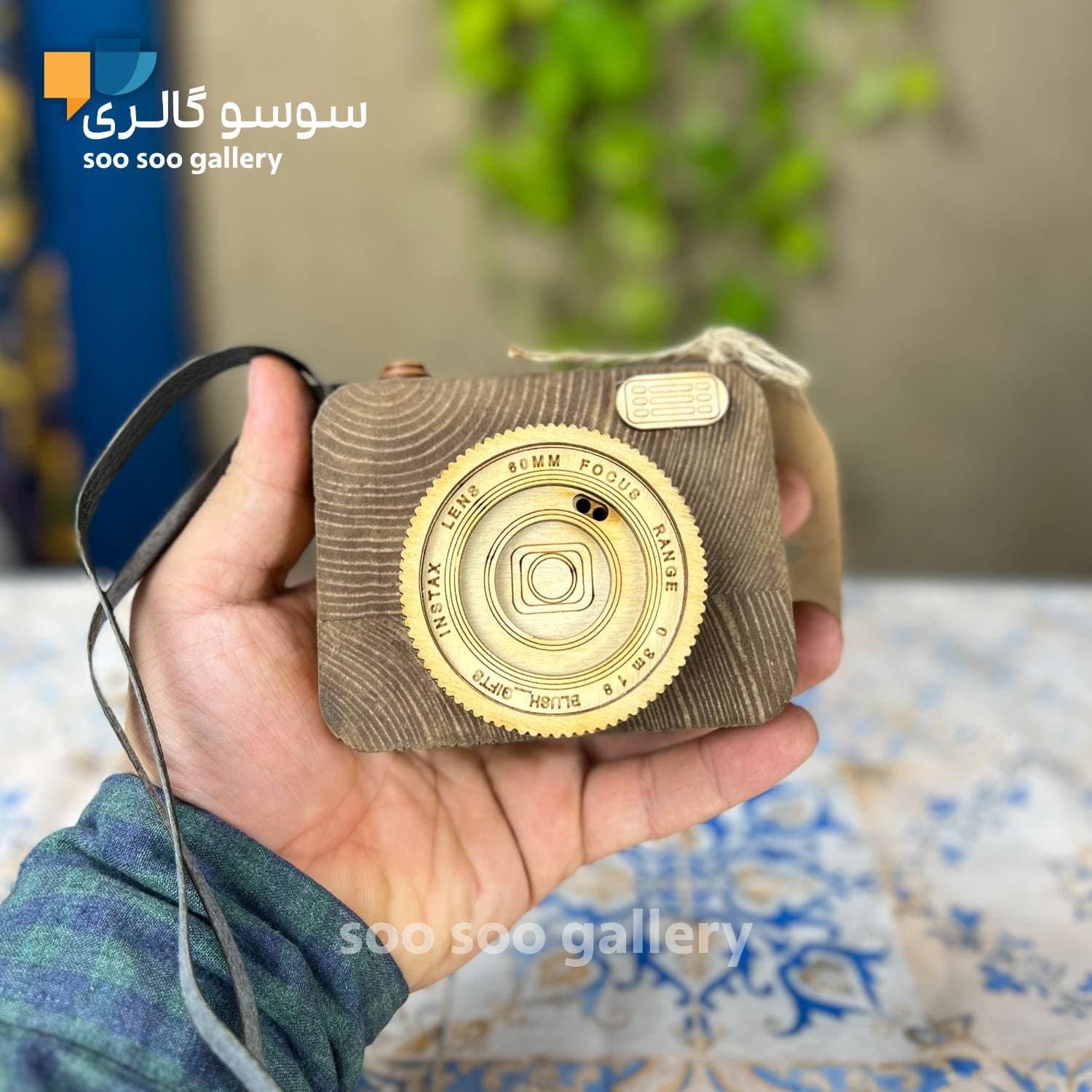 ماکت دوربین عکاسی چوبی دکوراتیو