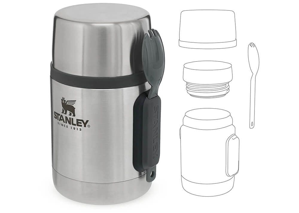 OpenBox – ظرف غذای استنلی مدل Stanley All-in-One Food Jar، گرم نگه داشتن غذا تا ۱۲ ساعت، همراه با قاشق و محفظه مخفی — تصویر ۲