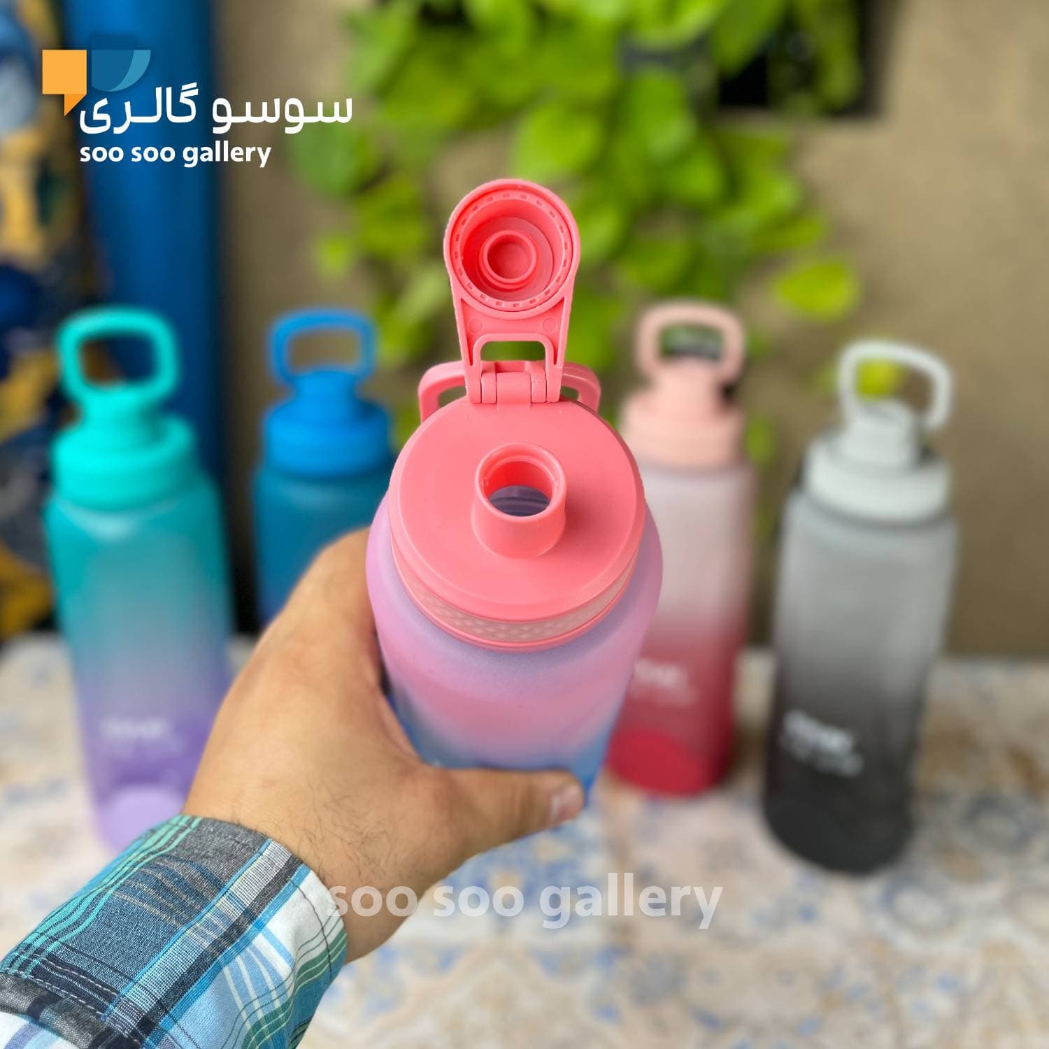 قمقمه پاستیلی زیر سیلیکونی برند ایون ا لیتر — تصویر ۳