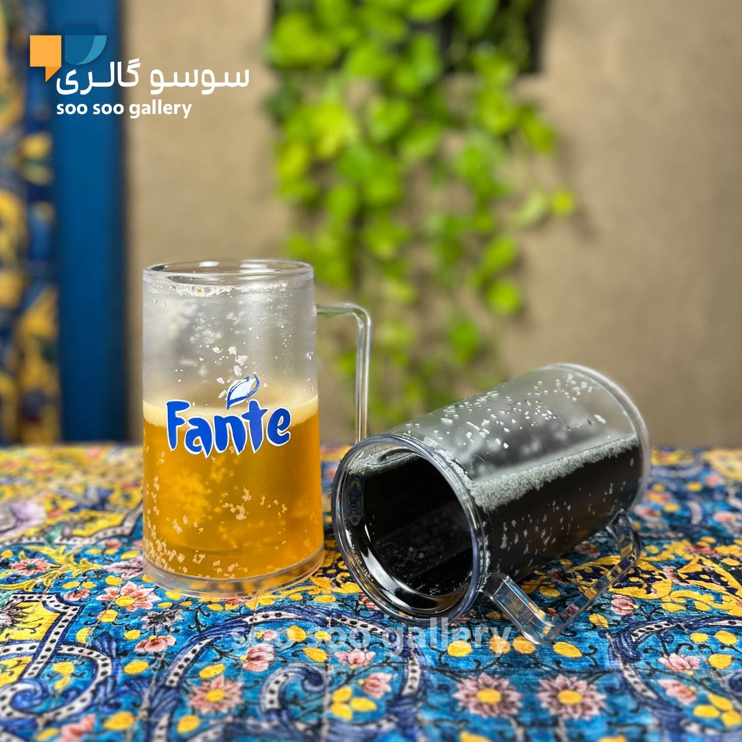 ماگ دوجداره نوشابه ای طرح کوکاکولا و فانتا — تصویر ۳