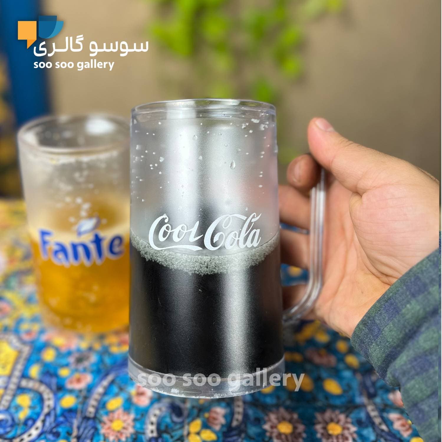 ماگ دوجداره نوشابه ای طرح کوکاکولا و فانتا — تصویر ۶