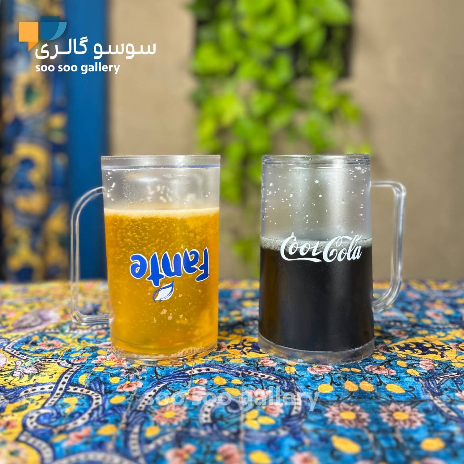 ماگ دوجداره نوشابه ای طرح کوکاکولا و فانتا — تصویر ۴