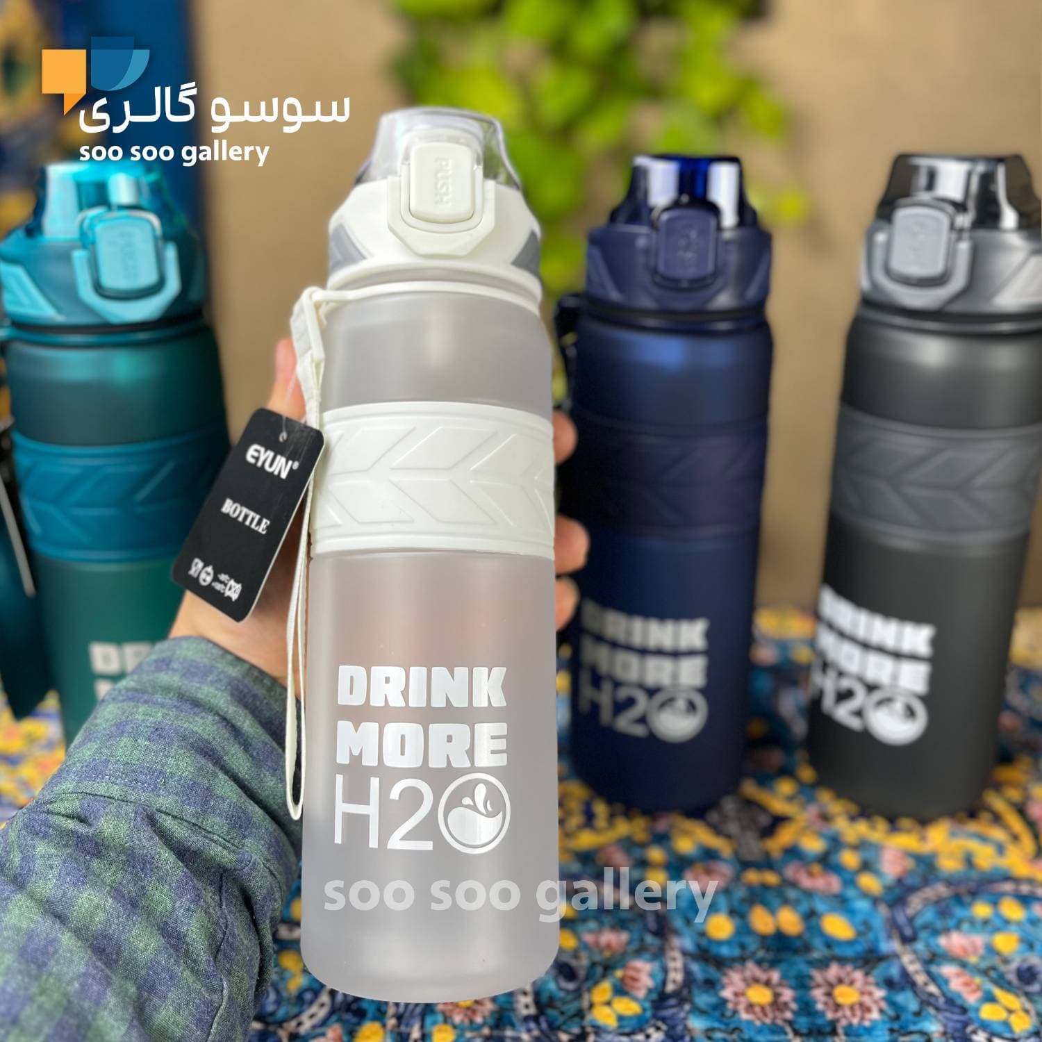 قمقمه باشگاهی H2O برند ایون 1 لیتری — تصویر ۷