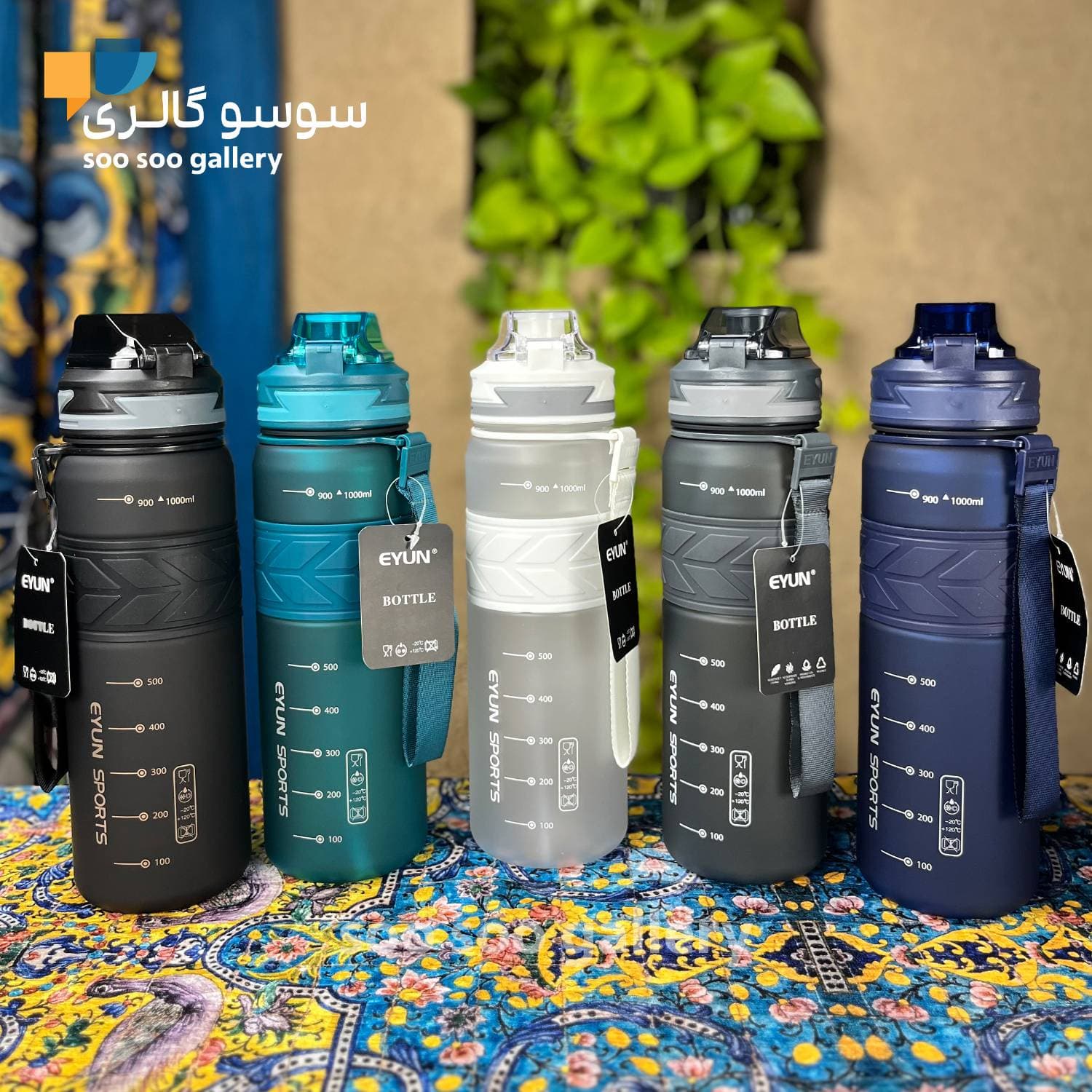 قمقمه باشگاهی H2O برند ایون 1 لیتری — تصویر ۳