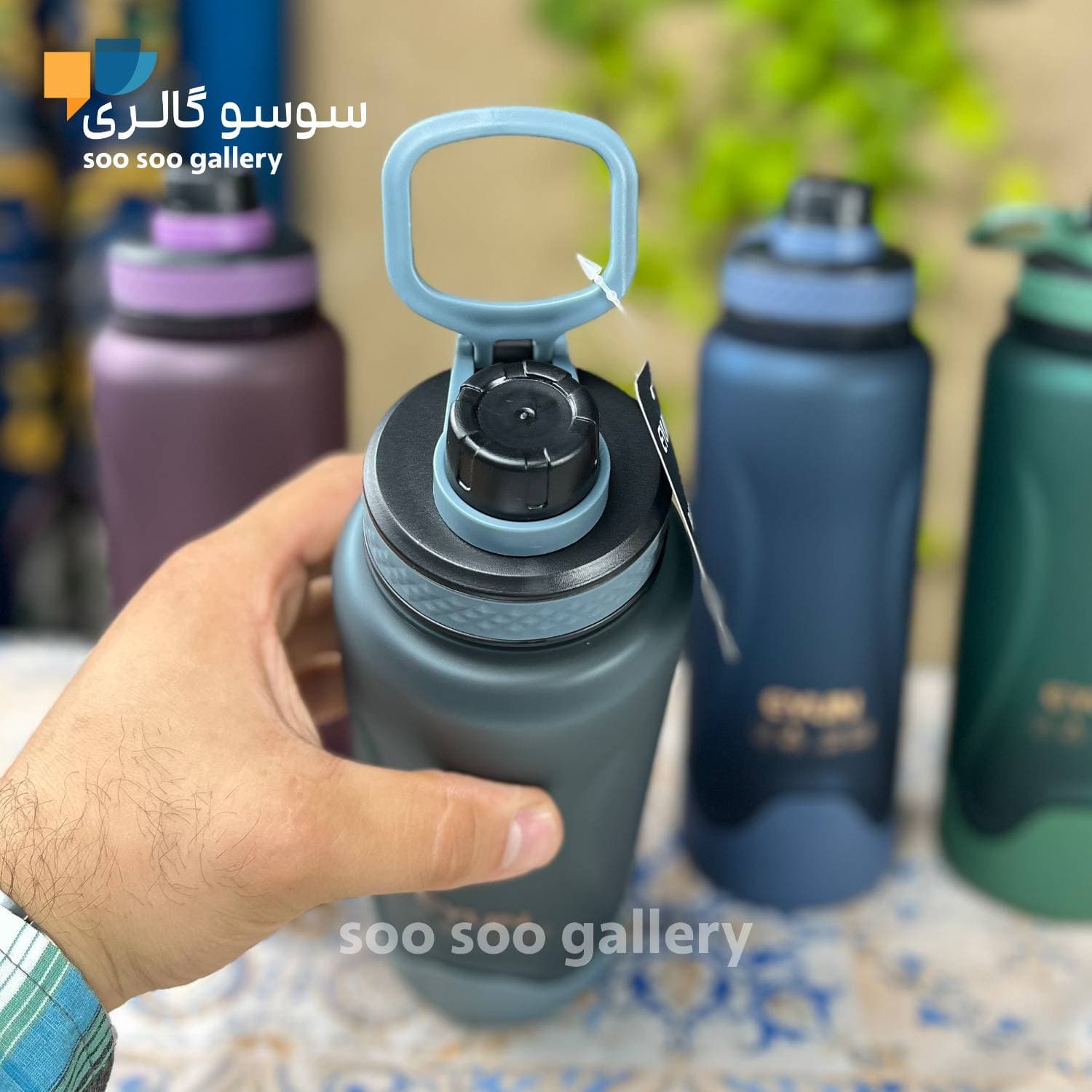 قمقمه باشگاهی زیر سیلیکونی برند ایون ا لیتر — تصویر ۵