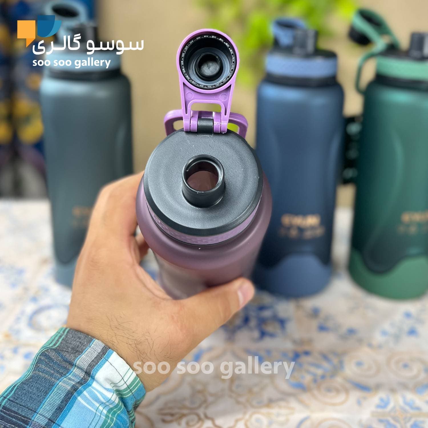 قمقمه باشگاهی زیر سیلیکونی برند ایون ا لیتر — تصویر ۲