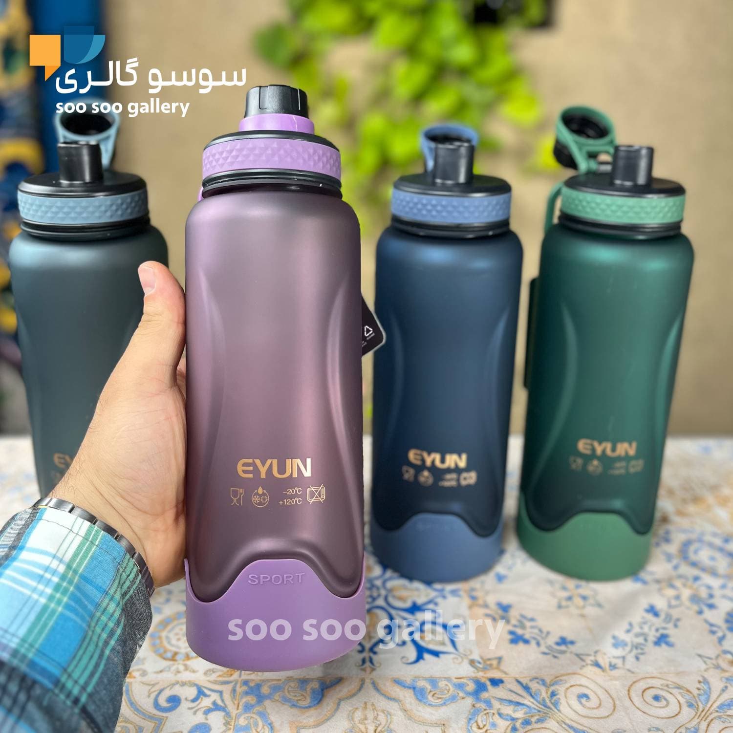 قمقمه باشگاهی زیر سیلیکونی برند ایون ا لیتر — تصویر ۶