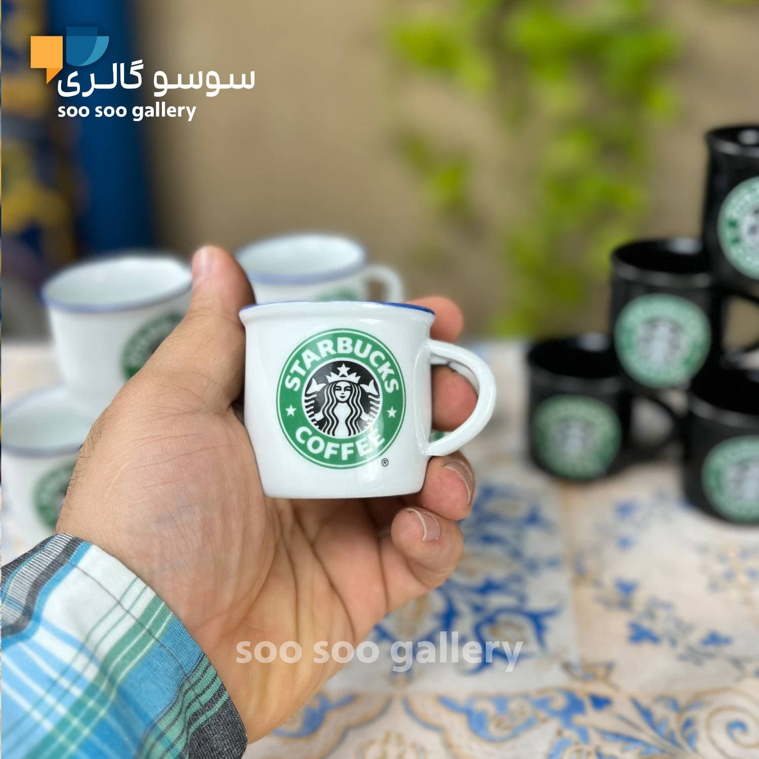 فنجان قهوه خوری طرح شات استارباکس 6 عددی — تصویر ۵
